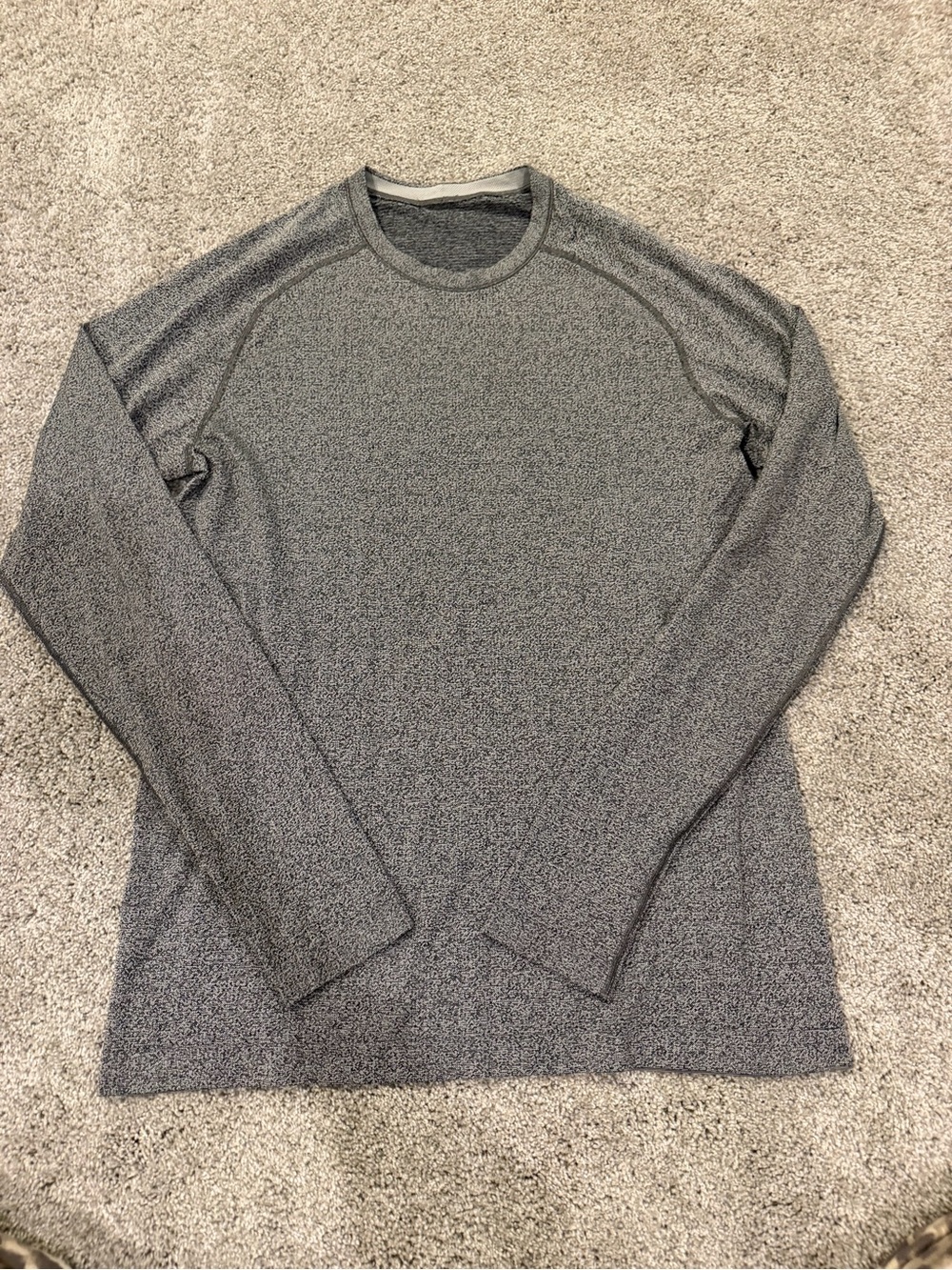 Lululemon Men's Long-Sleeve Crewneck Shirt - Heather Gray